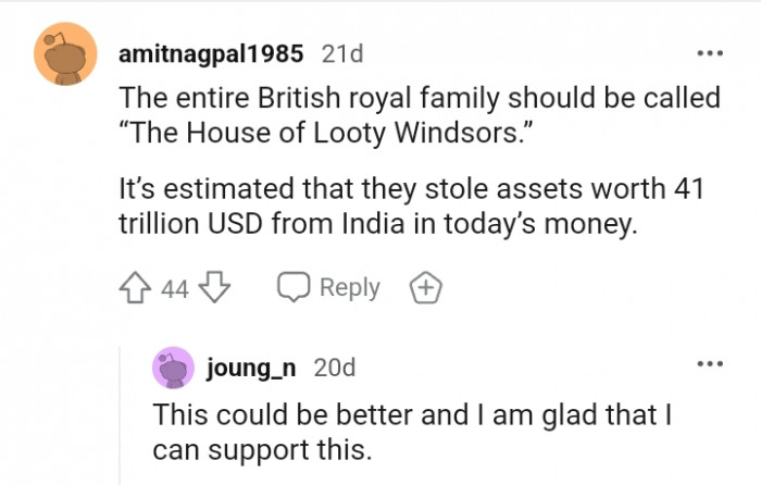 What the entire British royal family should be called, according to this Redditor