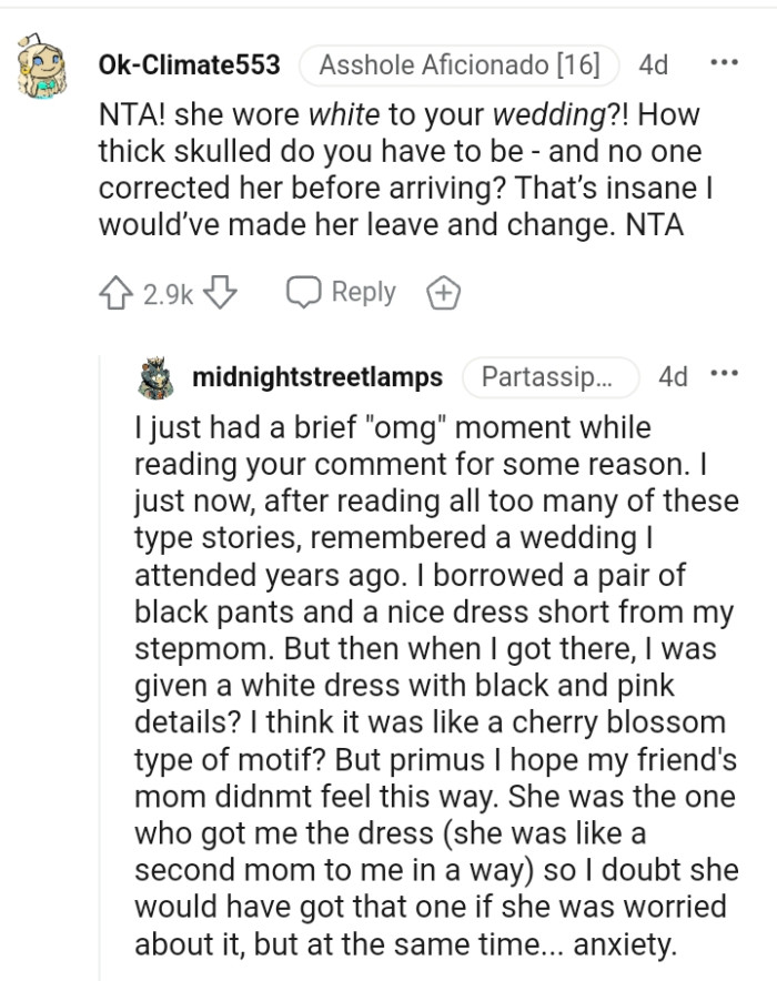 This Redditor would have made her leave and change