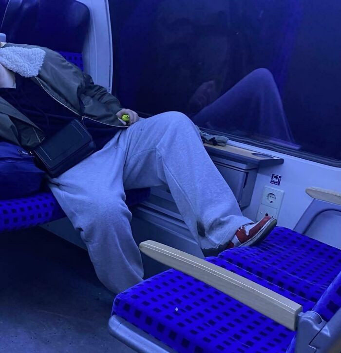 "Yeah Just Put Your Wet, Dirty Shoes On The Textile Seat"