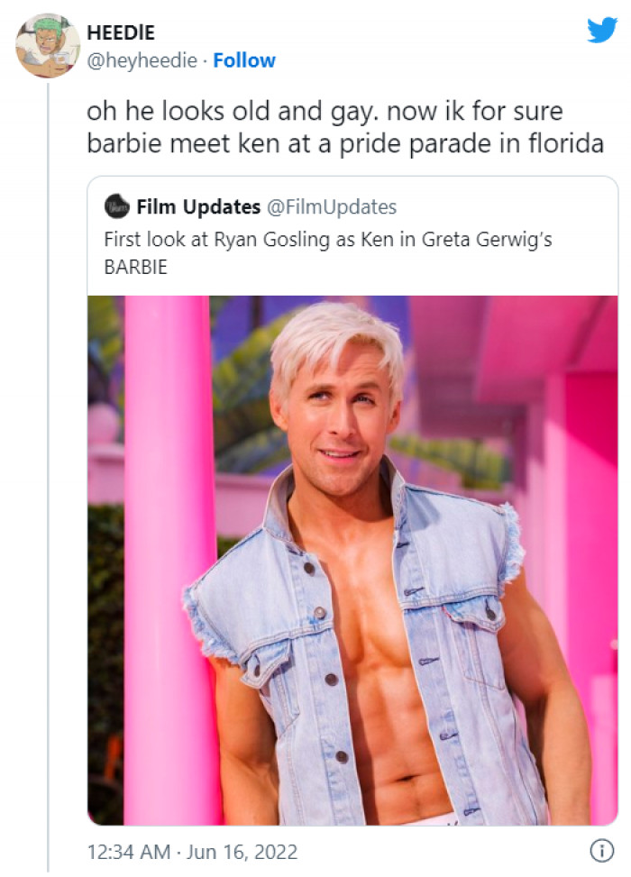10. To be fair, Ken already looked a little gay in the animated films, so does that mean they nailed the look?
