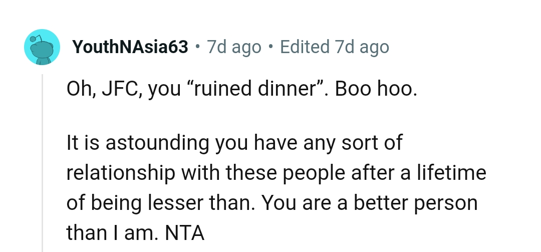 And the comments from other Redditors roll in...