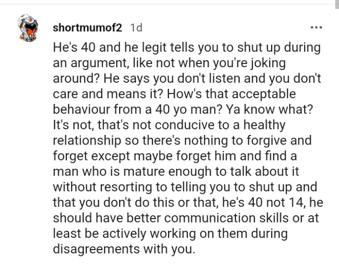 The OP's boyfriend ought to have better communication skills or at least work on his