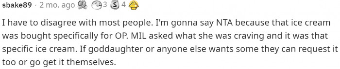 This comment voted NTA, and they definitely have a point in saying it was specifically OP's.