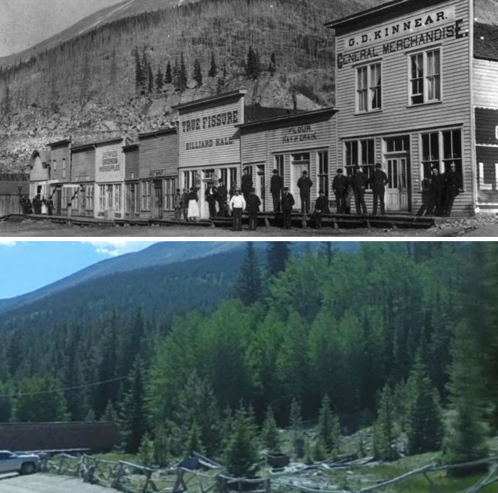 "St. Elmo Colorado 1890 And Now"