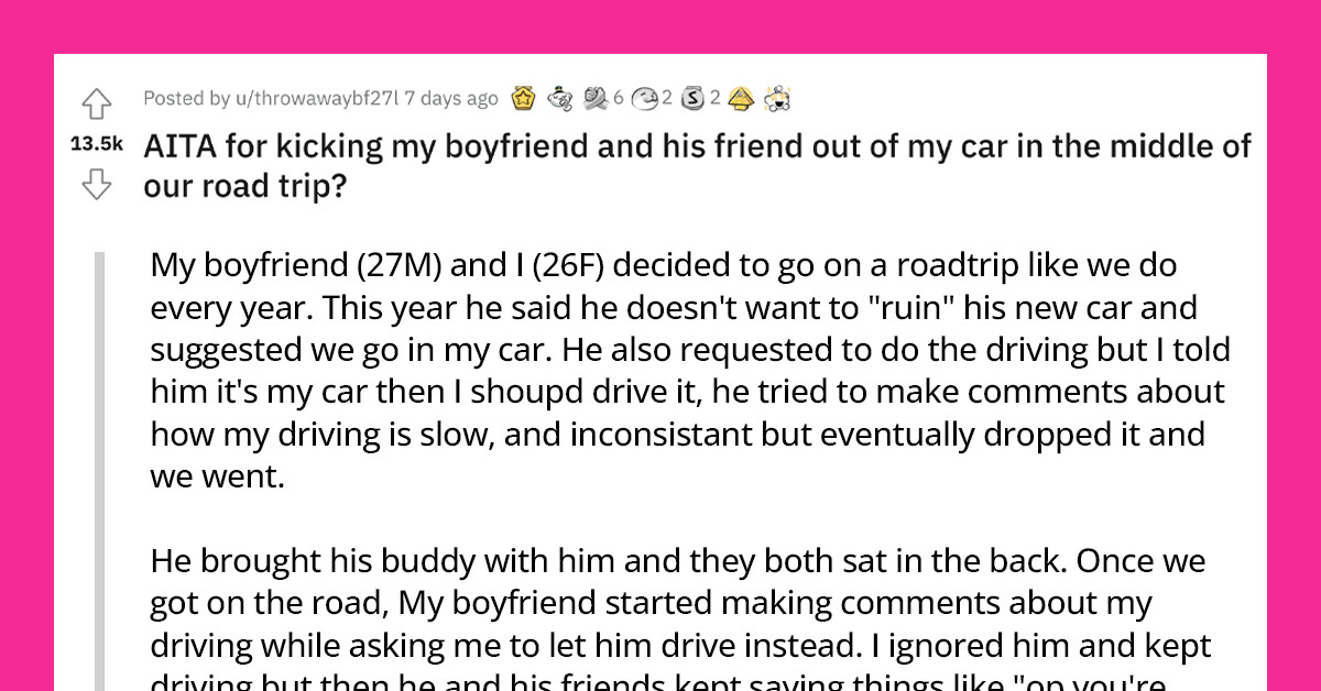 Furious Lady Kicks Her Boyfriend And His Friend Out Of Her Car Due To Their Snarky Comments