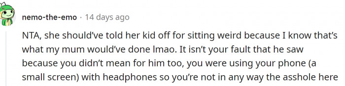 OP isn't responsible for other people's children.