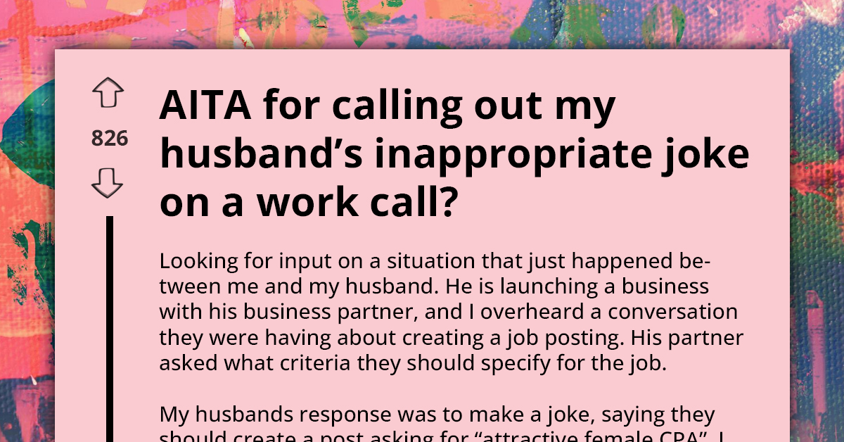 Man Gets Defensive After Being Called Out By Wife For Making Sexist And Misogynistic ‘Joke’ On Work Call