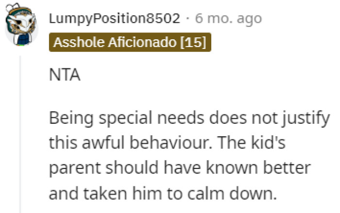 The parents should have known better