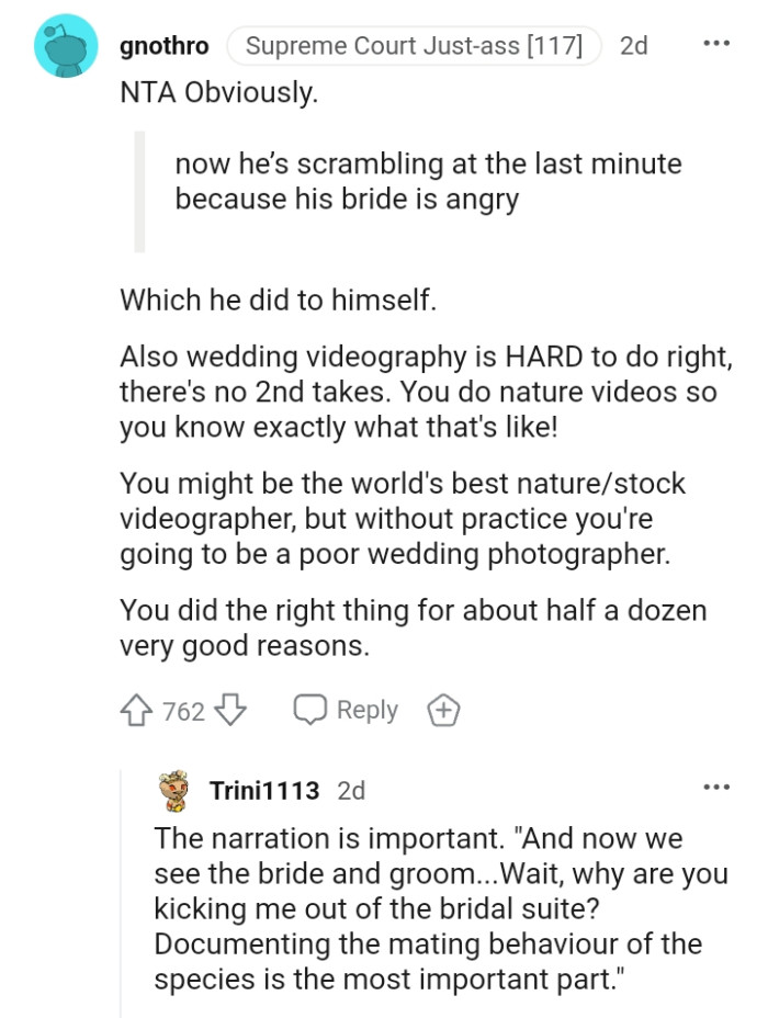 The OP did the right thing for a very large portion of good reasons