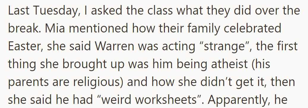 Mia spilled on Easter, then threw shade at Warren's atheism and 