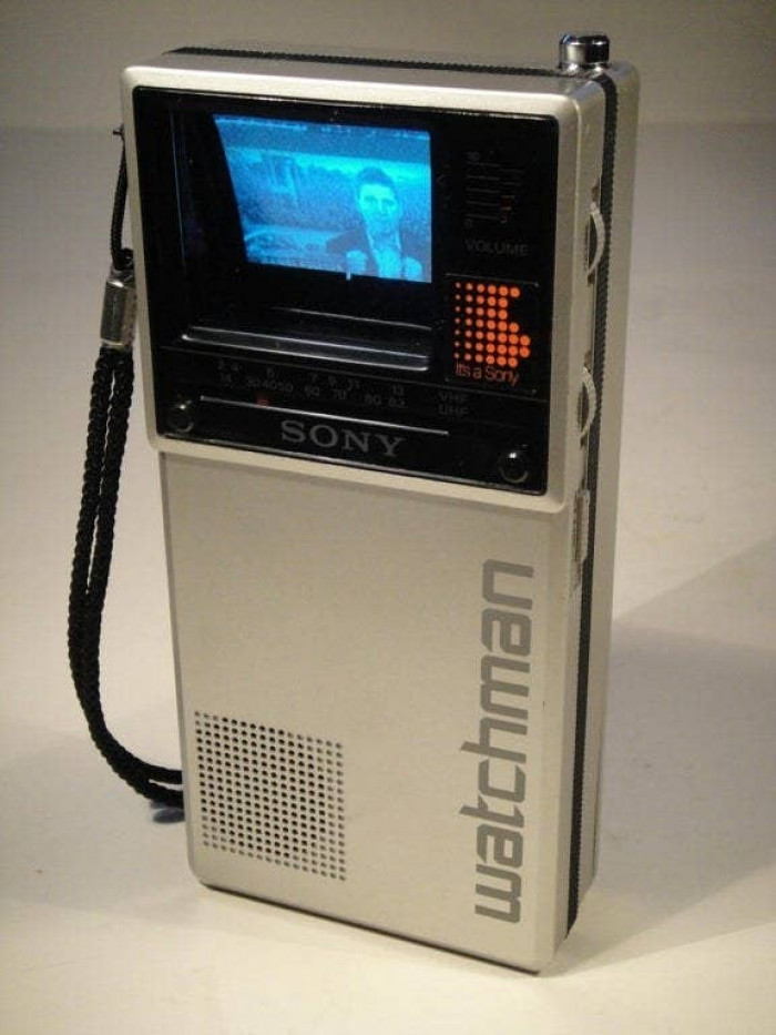 21. You used to believe that tiny portable TVs were the coolest thing despite having the smallest screen ever: