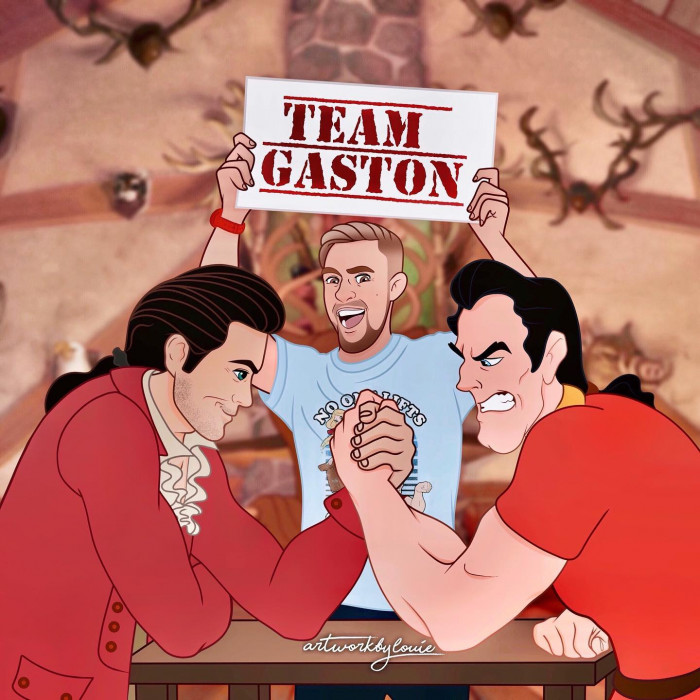 7. Now you just have to love this, and the fact that they are arm wrestling makes it that much better.