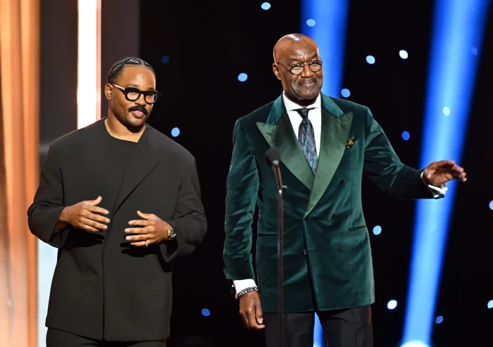 Delroy Lindo receiving a standing ovation while addressing BAFTA controversy