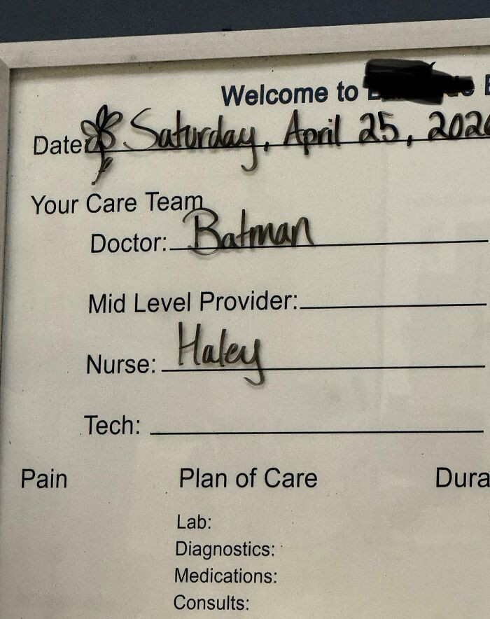 "My Mom Is Being Treated By Dr. Batman"