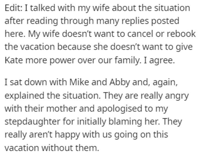 Mike and Abby finally realized that their mom is to blame here