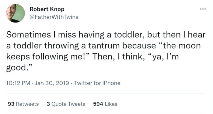 2. The moon is following me...