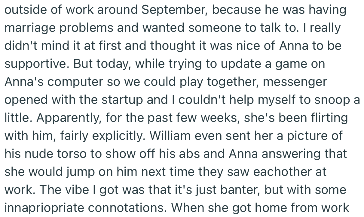 OP Noticed That His Girlfriend and Her Colleague, William, Were Getting Too Close for His Comfort. Apparently, They’ve Been Texting Each Other Inappropriately