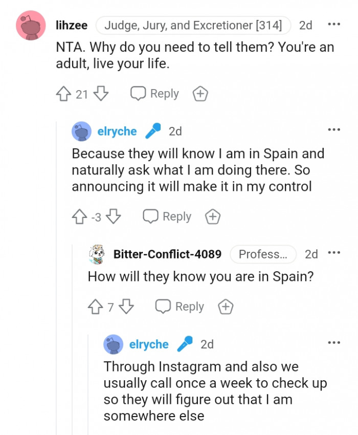 This Redditor wants to know how the OP's parents will know