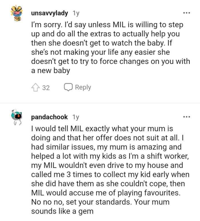 Well, OP's MIL doesn't get to make any changes if it won't make the OP's life any easier