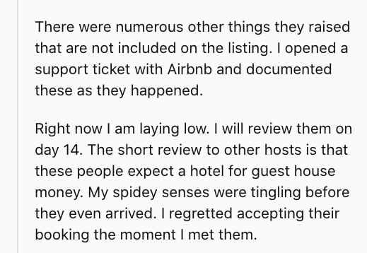 The Redditor is laying low now