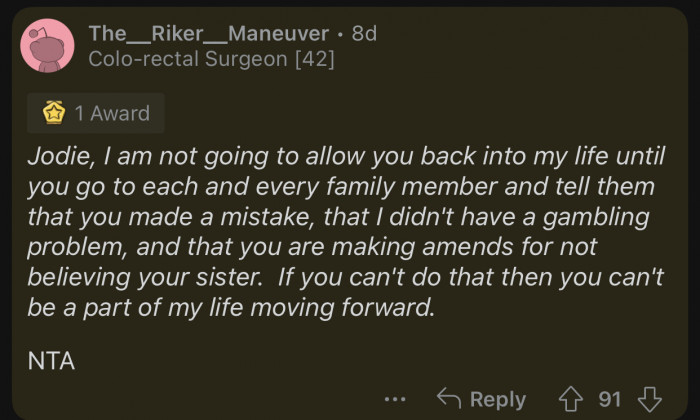 OP needs to put an end to this lie once and for all.