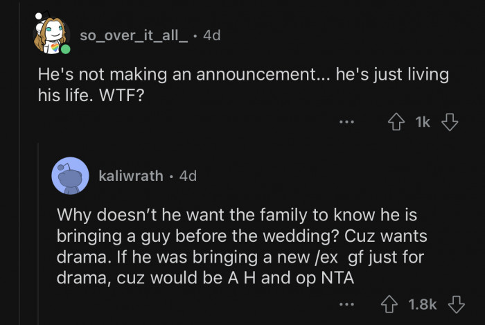 The cousin could make an introduction shortly before the wedding.