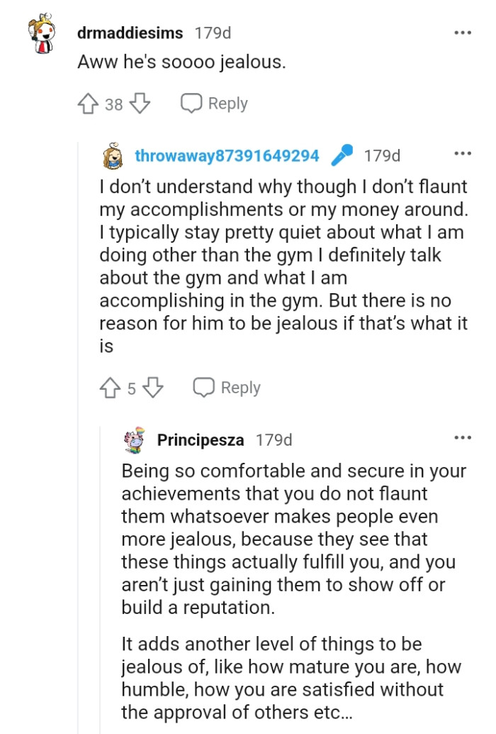 There Is No Reason for the OP's Boyfriend to Be Jealous