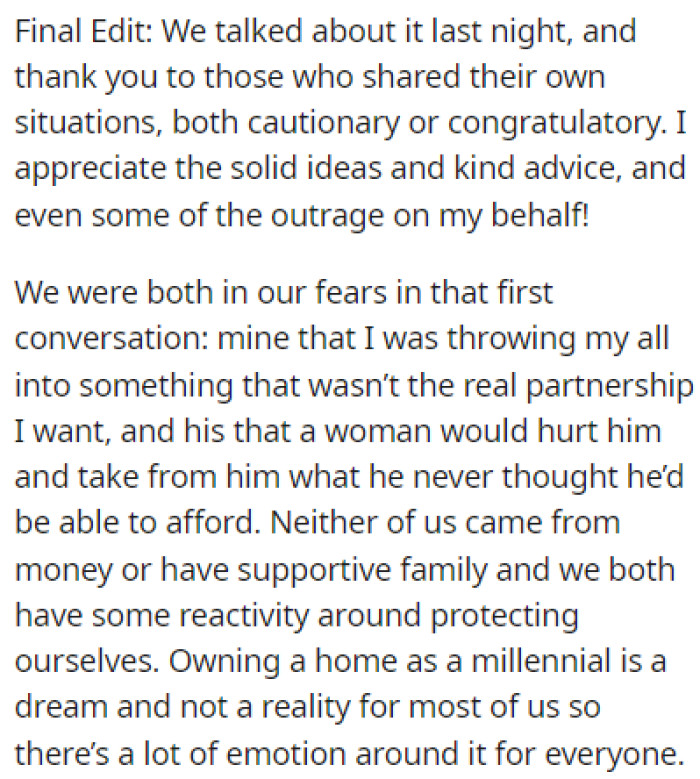 The couple talked about it and came to a conclusion that works for everyone