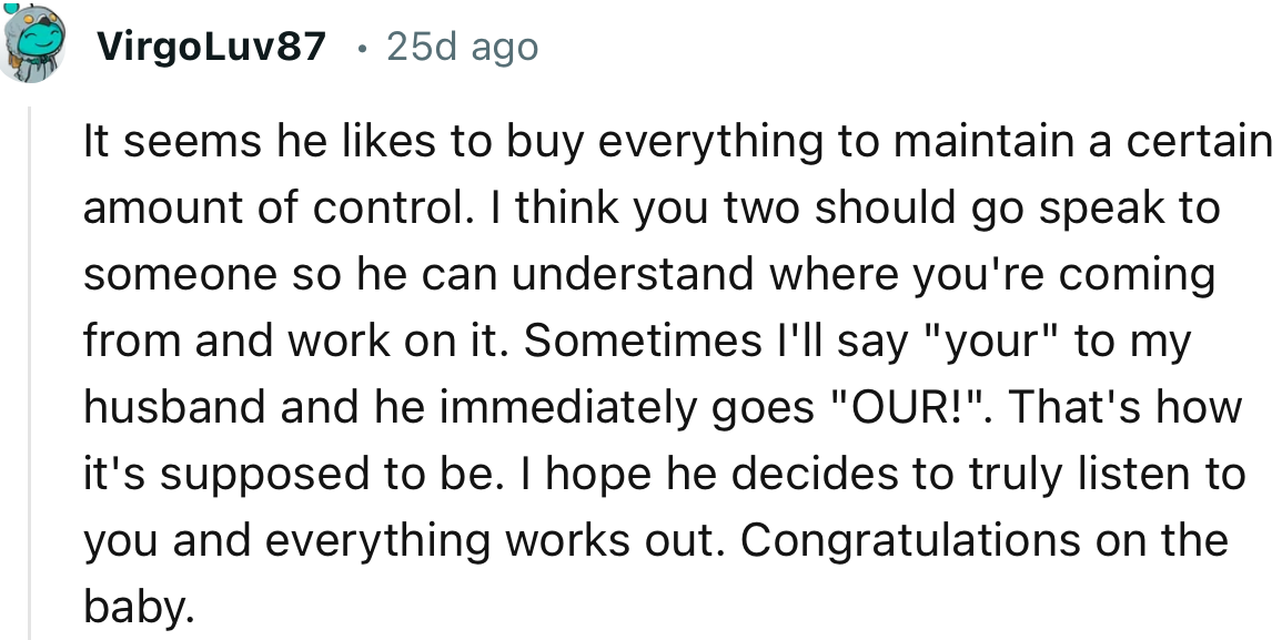 “It seems he likes to buy everything to maintain a certain amount of control.”