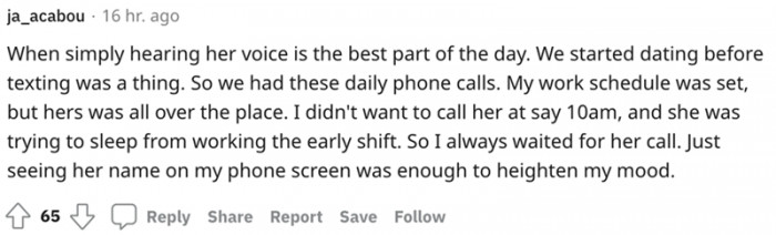 Just hearing her voice makes this guy's day.