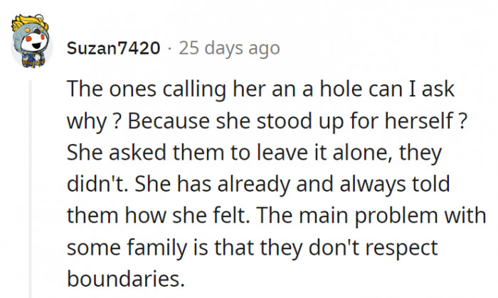 13. It's not like that family earned respect for their side