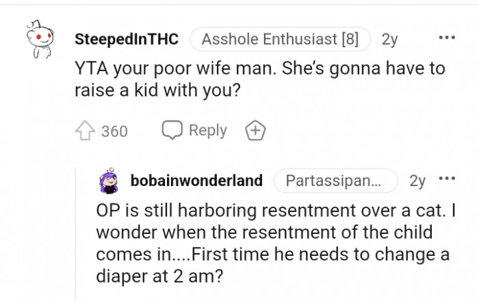 She's going to raise a kid with you