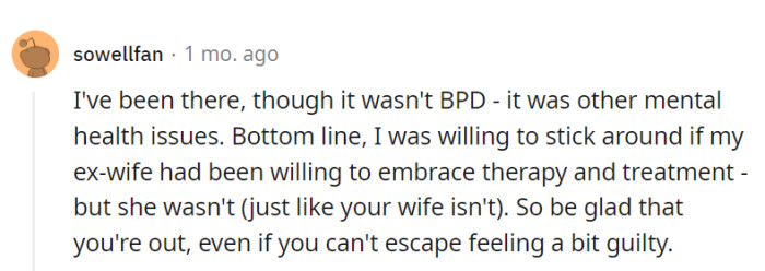 Feeling a bit guilty is inevitable, but it would be a blessing in the long run.