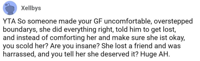 Like I said, OP had two options on how to handle this