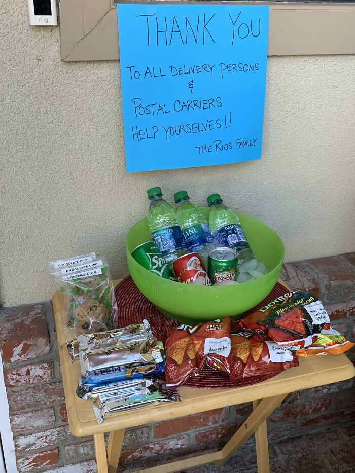 19. Appreciating the hard work of riders in their own way.