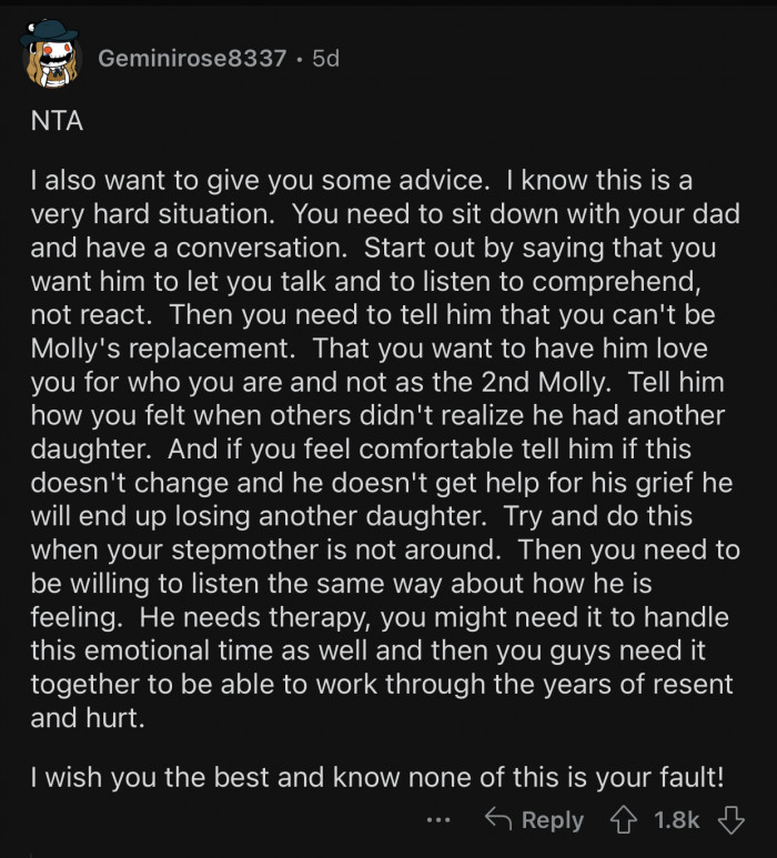 OP needs to have a serious conversation with her dad about this.