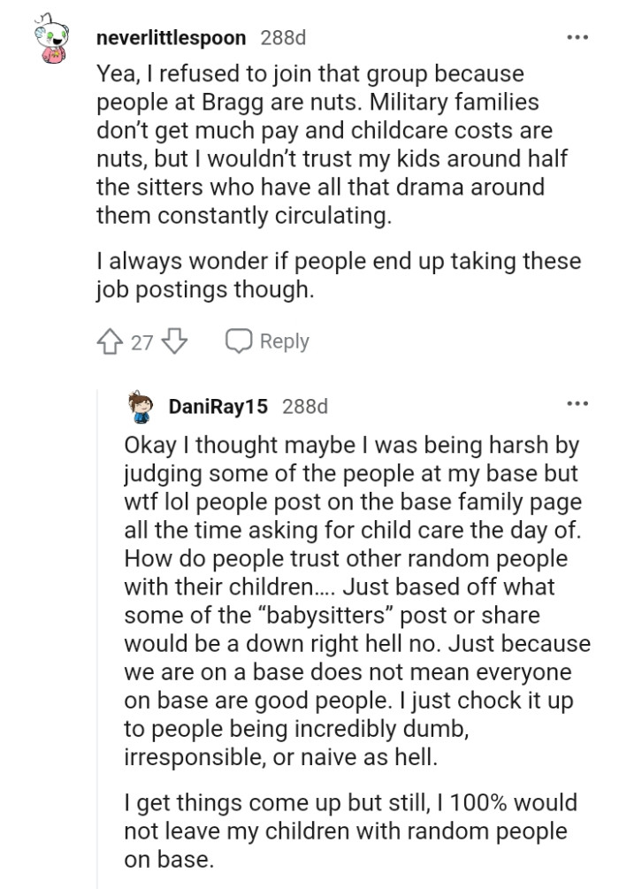 Military families don't get much pay