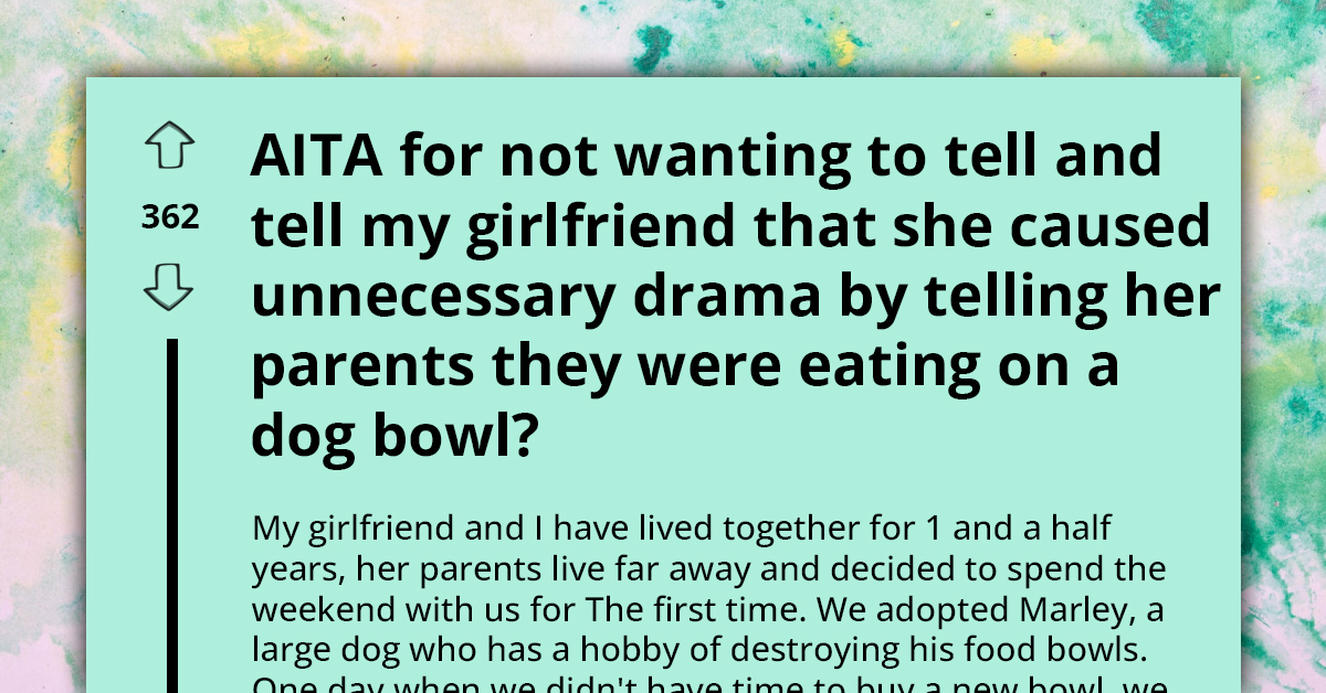 Visiting In-Laws Accidentally Eat Out of Dog's Bowl, Leading to Intense Couple Clash Over Whether to Tell Them or Not