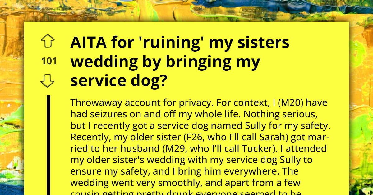 Bride Undergoes Epic Meltdown After Groom Was Forbidden From Petting Service Dog At Their Own Wedding