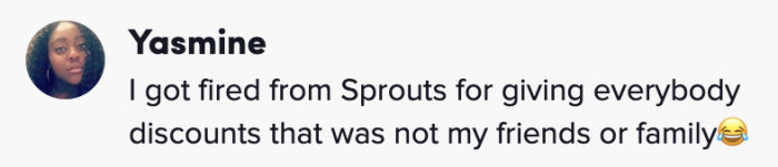 5. She didn't deserve to be fired. What a legend!