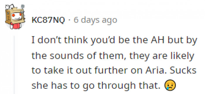 Aria might end up in a worse place