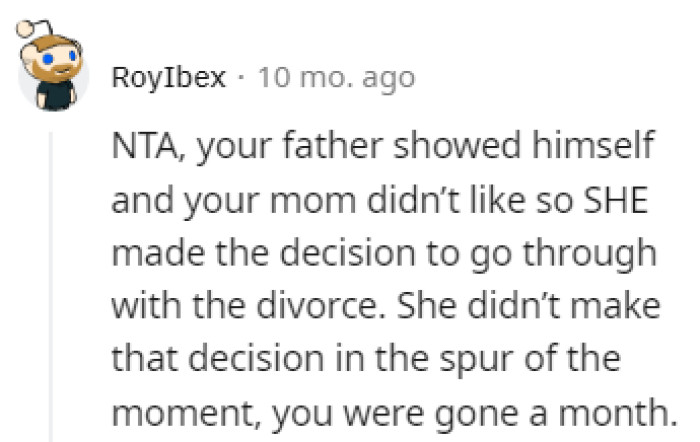 The Mom Made the Decision