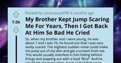 Older Brother Finally Pulls Prank On His Jokester Brother Using Sharpie, Tally Marks, And Creepy Creature Inspired By Doctor Who