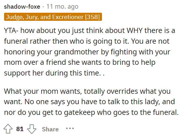 This is definitely something to think about because the funeral is the most important thing.