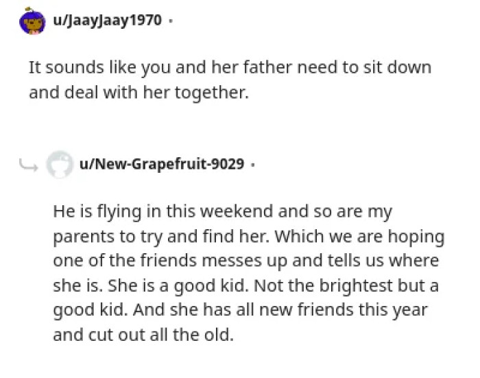 A heartwarming suggestion for a troubled daughter and parent