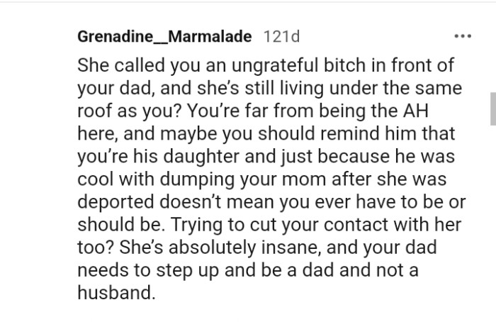 She's absolutely insane