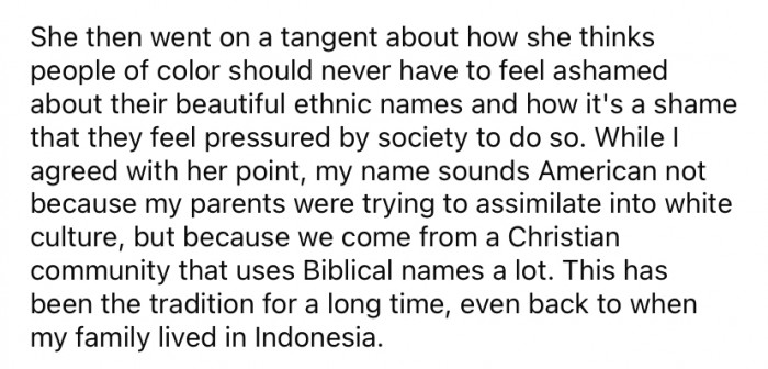 The student began to rant about how 