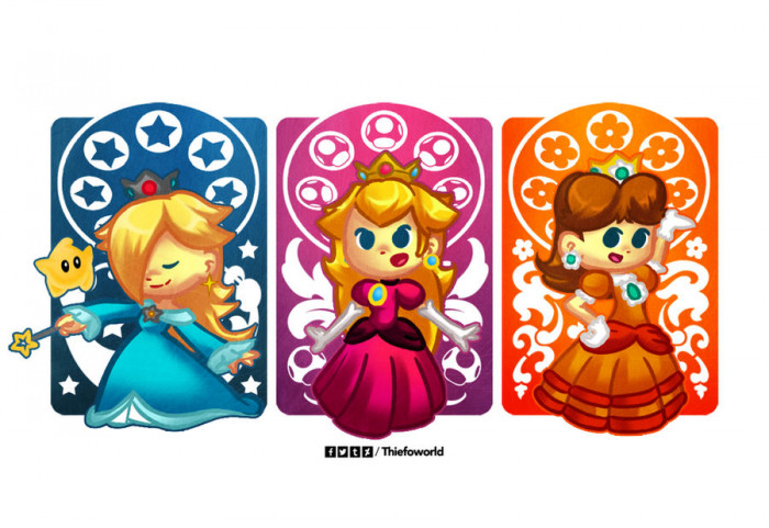 Mushroom Kingdom Princesses (Super Mario/Nintendo)