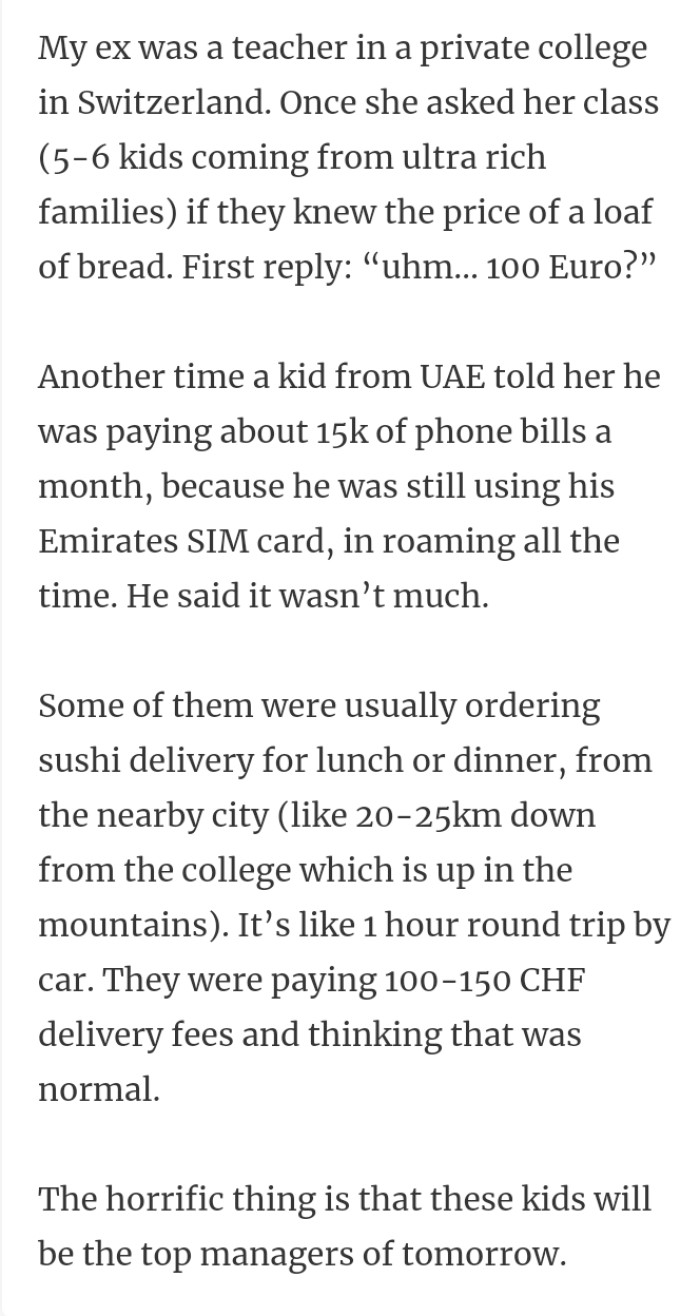 16. Kids from ultra rich families