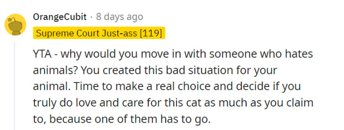 One has to go. And we doubt it's the one with the tail.